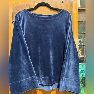 DKNY Sport Velour Boatneck Pullover